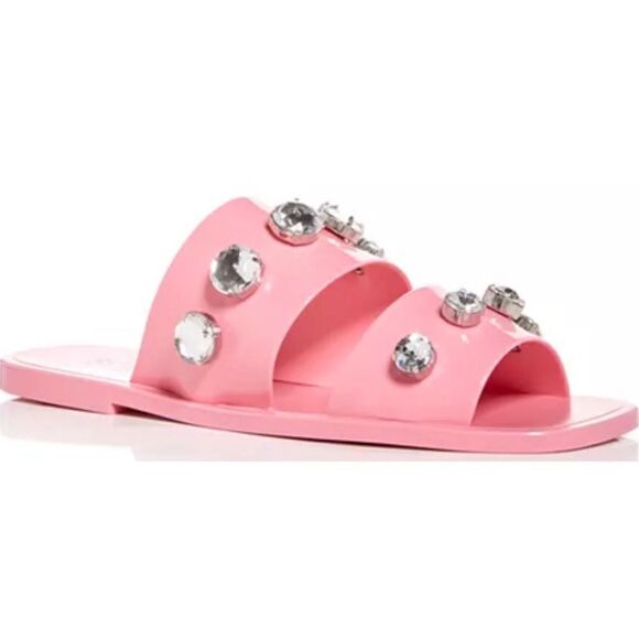 Schutz Lizzie Embellished Slide Sandals - Picture 1 of 12